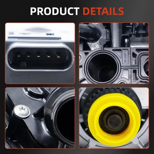 Miniatura 6 de 06L121012A Bomba de agua para motor compatible con Audi A1 A3 A4 A5 A6 Q3 Q7 S3 TT Volkswagen Golf Beetle Passat Arteon SportWagen 1.8T 2.0T