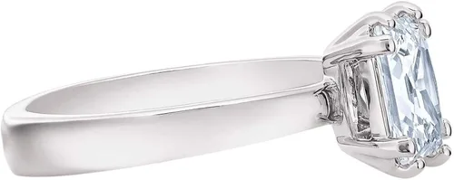 Miniatura 4 de Swarovski Anillo de compromiso cuadrado Atraer Cz Blanco 8, Circonita