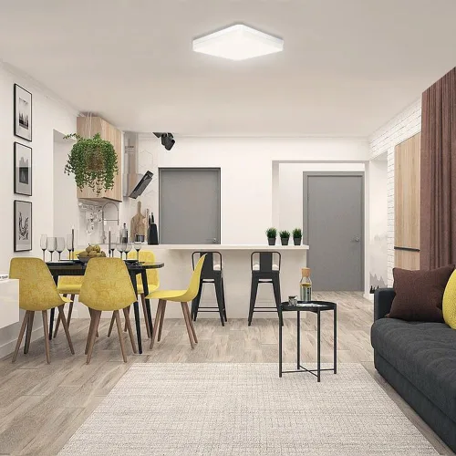 Miniatura 5 de Ouyulong Lámpara de techo LED de 36 W, 3240 lúmenes, 4000 K, 9 pulgadas, cuadrada, LED, montaje empotrado, accesorio de iluminación de techo