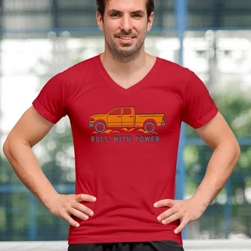 Miniatura 33 de Tee Hunt Camisetas gráficas y camisetas sin mangas para hombre Roll with Power Pickup Truck