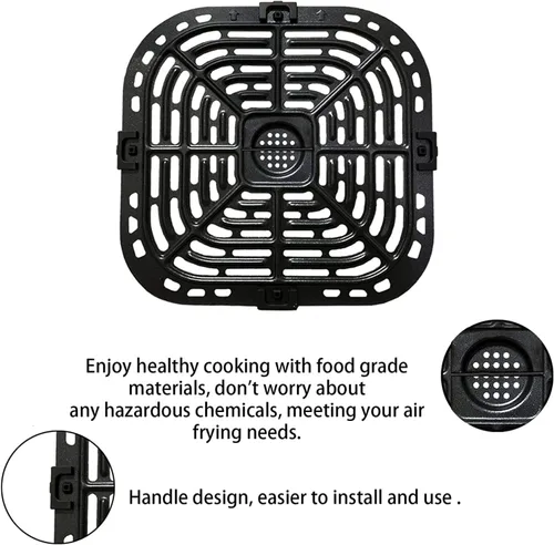 Miniatura 4 de Bandeja de platos para freidora de aire Instant Vortex Plus de 6 cuartos de galón, 5.7 cuartos de galón, rejilla de inserción de parrilla premium