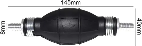 Miniatura 2 de 0.315 in 5/16 Negro Imprimación Bombilla de Goma Bomba de Combustible de Transferencia de Combustible de Vacío Imprimación Mano Gasolina Bomba