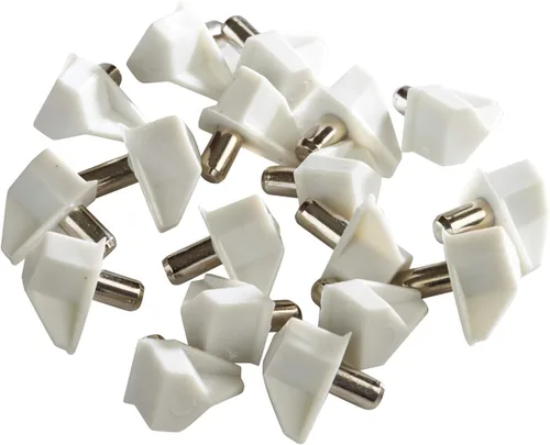 Miniatura 11 de Rok Hardware - Juego de 20 soportes para estantes de 0.197 in, color marrón, clavija de acero para armario de cocina, estantes de libros