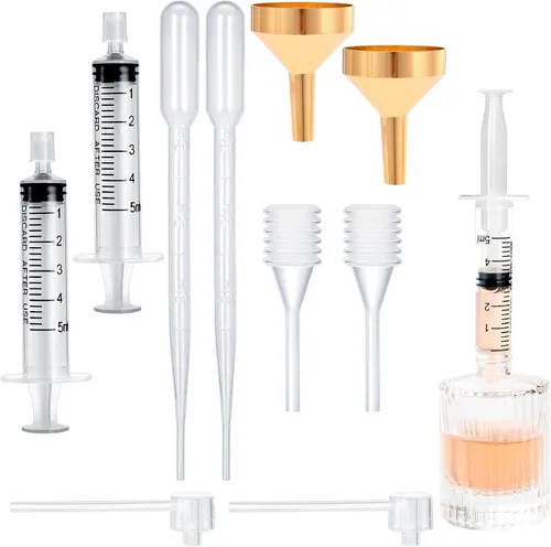 Miniatura 14 de 10 piezas de kit de herramientas de recarga de perfume, herramientas de transferencia de dispensador de perfume de plástico, juego de herramientas