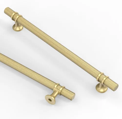 Miniatura 47 de Asidrama - Paquete de 10 manijas para gabinete de cocina de 3 pulgadas (76mm) de color negro mate y bronce champán, tiradores para gabinete