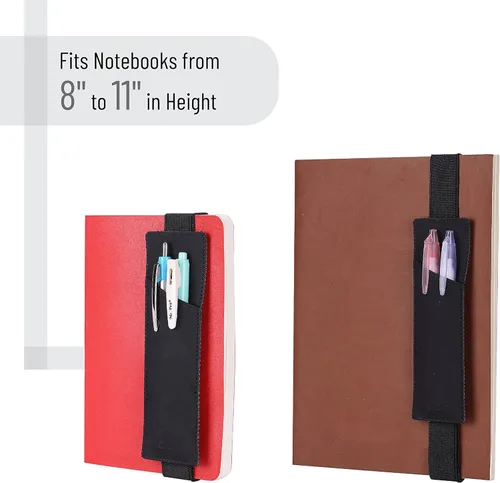 Miniatura 4 de Mr. Pen - Soporte ajustable para bolígrafo con banda elástica para cuaderno, diario, lápiz, planificador