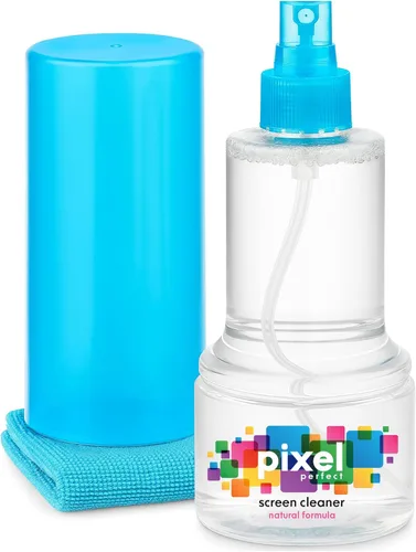 Pixel Perfect - Kit de limpieza de pantalla de 10 onzas, para TV, portátiles, computadoras, monitores, teléfonos, tabletas, kit de limpieza de 10.1