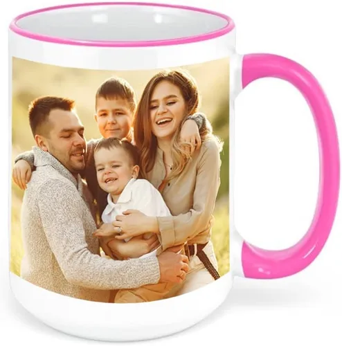 Miniatura 2 de Taza de café personalizada, regalo personalizado, taza de cerámica con foto, imágenes o texto, novedad de tazas personalizadas, perfecta para Borde