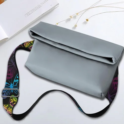 Miniatura 4 de Correa ajustable con estampado de mariposas en acuarela para mujer, correas anchas de moda, correas de guitarra, bolsa de hombro