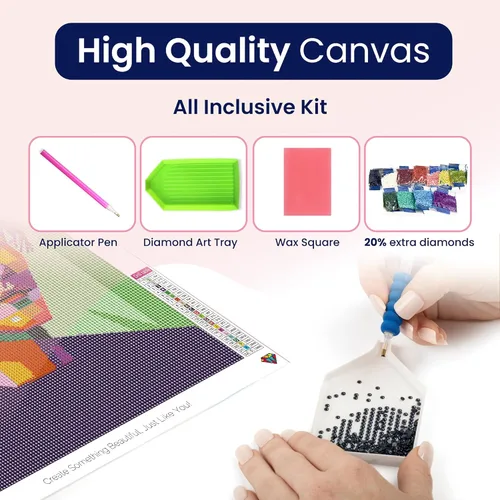 Miniatura 5 de Modern Merch Justin Bieber - Kit de arte de diamantes para adultos, arte pop 5D de celebridades, kit de pintura de diamantes para adultos