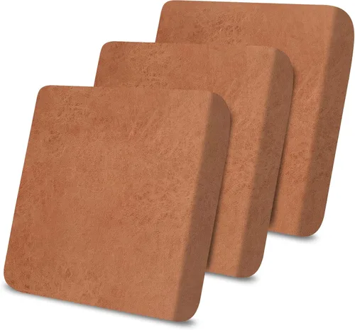 Miniatura 54 de Fundas de cojín tipo cuero para sofá, juego de fundas protectoras de muebles para sillón seccional, sofá biplaza de tela de elastano elástica
