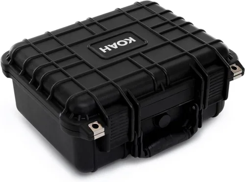 Miniatura 7 de Koah Funda rígida de plástico resistente a la intemperie con espuma personalizable (13 x 11 x 6 pulgadas), a prueba de agua y golpes, para cámaras