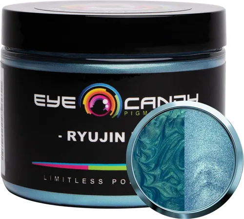 Miniatura 26 de Eye Candy Polvo de pigmento de mica prémium Kaiso Green (50 G), multiusos, aditivo para artes y manualidades, epoxi, arte de resina, esmalte