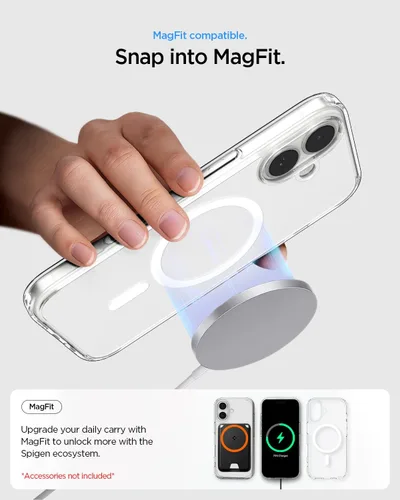 Miniatura 301 de Spigen Funda para iPhone 13 Mini, ultra híbrida MagFit [antiamarilleo] [compatible con Magsafe] - Transparente