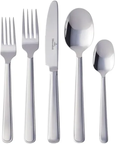 Miniatura 7 de Villeroy & Boch Blacksmith - Juego de cubiertos de 60 piezas, acero inoxidable 18/10, servicio para 12, caja de regalo