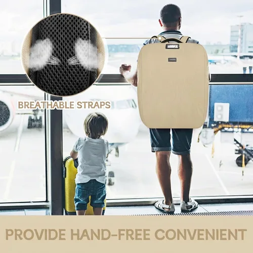 Miniatura 7 de YOREPEK Bolsas acolchadas para asiento de automóvil para viajes aéreos, se adapta al asiento de automóvil Doona con base isofix, mochila resistente
