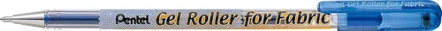 Miniatura 3 de Pentel Rodillo de gel para tela, punta gruesa de 0.039 in, permanente, tinta negra, 1 paquete (BN15BPA)