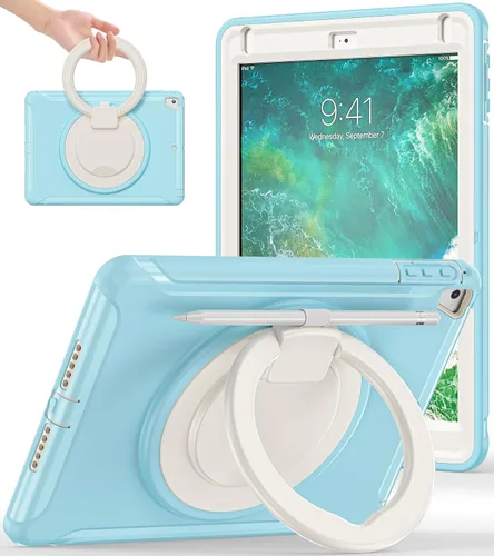 Miniatura 20 de BATYUE Funda para iPad de 6ª generación de 9.7 pulgadas 2018, iPad 5ª generación 2017, iPad Air 2/iPad Pro de 9.7 pulgadas, funda protectora a