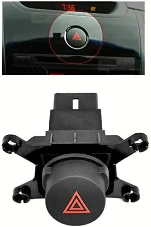 Miniatura 7 de Pelsieur Interruptor de advertencia de peligro de coche Interruptor de luz de emergencia Botón de doble flash para Cerato Forte 2009 2010 2011