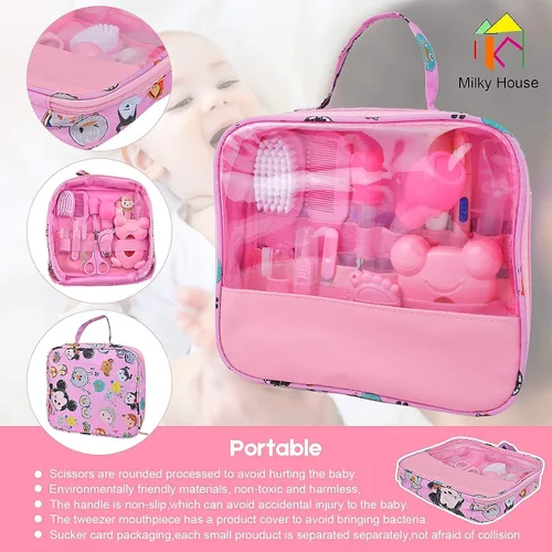 Miniatura 7 de Kit de cuidado de la salud y aseo del bebé, juego de cuidado de la salud del bebé 13 en 1, kit de cuidado de la salud del bebé para niños y niñas