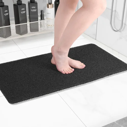 Miniatura 46 de Hargiis - Tapete antideslizante de secado rápido para bañera, piso, baño, ducha, cocina, hogar, hotel (color blanco, 24 x 24 pulgadas)