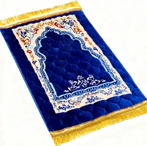 JE JOUE Alfombra de oración musulmana, islámica, suave, grande, para oración islámica, islámica, gruesa para hombres y mujeres, Janamaz, Sajadah Azul