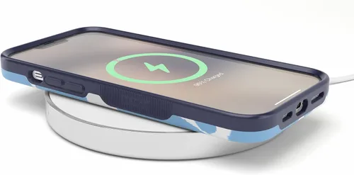 Miniatura 8 de Casely Funda para iPhone 13 Pro Estado de Ánimo Actual Estampado de Vaca Azul Claro Compatible con MagSafe Diseño de Protección Audaz