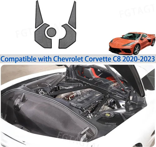 Miniatura 7 de Cubierta del panel lateral del motor compatible con Chevrolet Corvette C8 2020-2026, cubiertas traseras del motor, accesorios de decoración