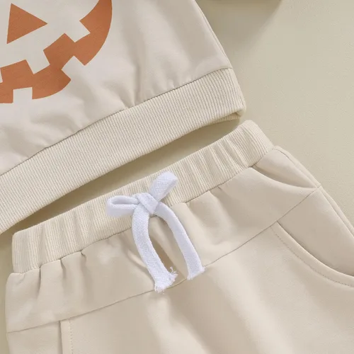 Miniatura 6 de Ropa para el día de San Valentín para bebé, sudadera de manga larga con letras, pantalones deportivos elásticos para otoño e invierno