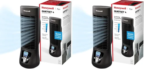 Miniatura 10 de Honeywell QuietSet - Ventilador de mesa personal, ventilador de escritorio personal oscilante con funcionamiento silencioso, 4 niveles de potencia