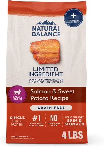 Miniatura 14 de Natural Balance Limited Ingredient - Alimento seco para perros adultos de raza pequeña, sin granos, receta de pollo y batata, 12 libras