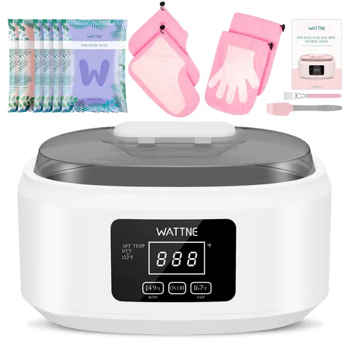 Miniatura 10 de Máquina de cera de parafina para manos y pies - Kit de calentador de cera de parafina hidratante con temporizador automático y función de mantener