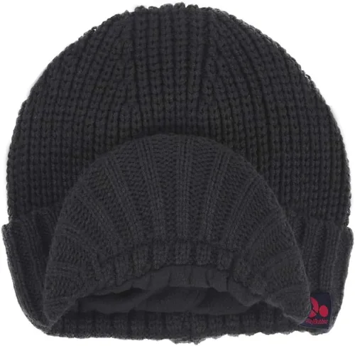 Miniatura 23 de Janey&Rubbins Gorro de punto diario con orejeras con forro polar y calavera
