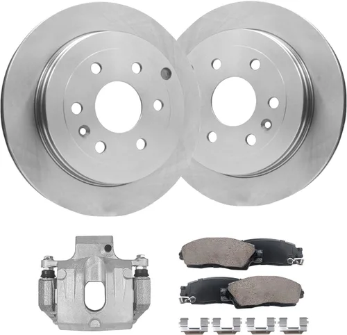Miniatura 43 de Detroit Axle - Rotores de freno para Chrysler 200 2015 2016 2017, Rotores de freno de disco de reemplazo: 12.01" pulgadas delantero y 10.95
