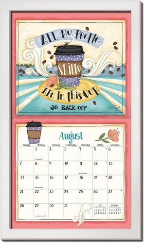 Miniatura 8 de Lang Brands, LLC, marco de calendario de pared contemporáneo, acabado negro