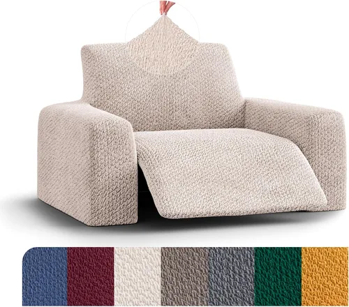 Miniatura 20 de PAULATO BY GA.I.CO. Funda reclinable – Funda de ajuste suave – Protector elástico de muebles reclinables de 1 pieza – Tela de terciopelo lavable a