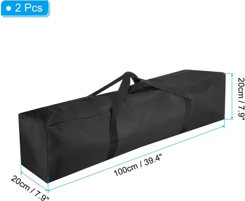 Miniatura 2 de PATIKIL Bolsa de repuesto para silla de campamento de 39 pulgadas, paquete de 2 bolsas de transporte plegables de nailon, bolsa grande