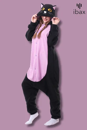 Miniatura 6 de IBAX Polar Fleece Adult Animal Onesie Pajama. Adult onesie costume. Animal onesies for adults. Halloween onesie adult.