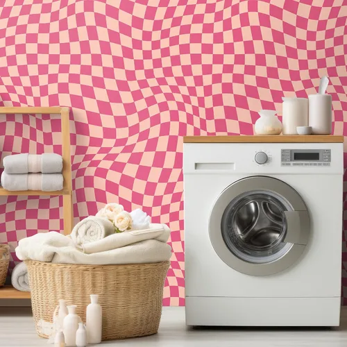 Miniatura 6 de Dunzoom Papel tapiz a cuadros de despegar y pegar de 15.75''x118'' pulgadas, estético, extraíble, papel de contacto, papel tapiz preppy, decoración