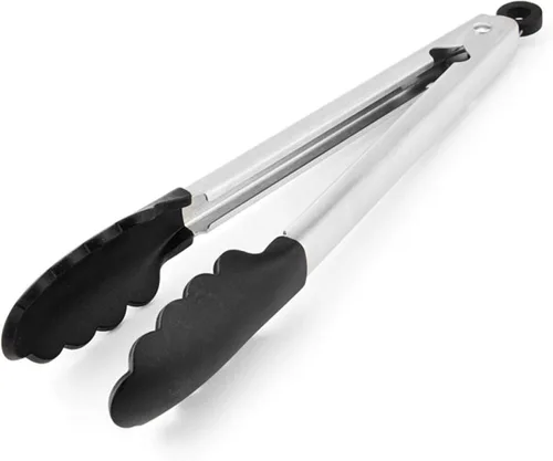 Miniatura 2 de KitchenAid Pinzas de acero inoxidable con punta de silicona, 12 pulgadas, color negro