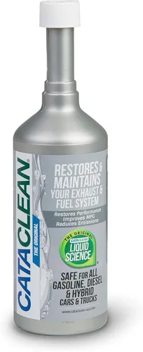 Cataclean Limpiador de sistema de combustible y escape – Pasa pruebas de emisiones – Apaga luces de motor – Restaura convertidores catalíticos,
