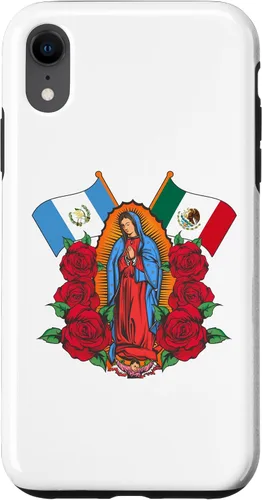 Miniatura 24 de Funda para iPhone 13 Pro Max Virgen de Guadalupe con bandera de Guatemala y México