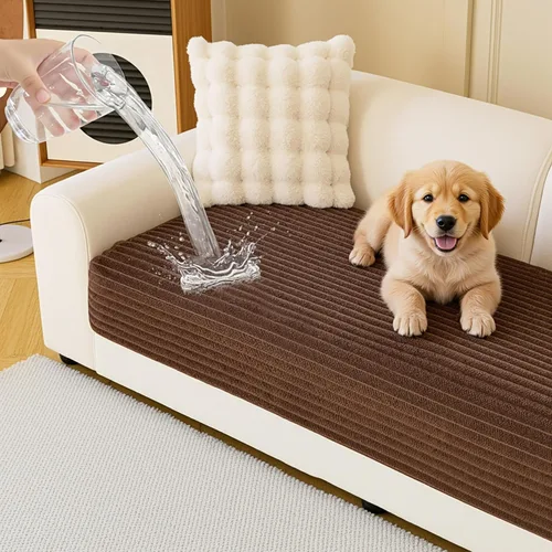 Miniatura 15 de MYSKY HOME Funda de sofá en forma de L, 100% impermeable para mascotas, fundas de sofá modular en forma de L, fundas de sofá antideslizantes