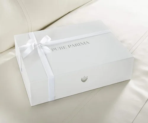 Miniatura 5 de Pure Parima Yalda - Juego de funda de edredón 100% algodón egipcio certificado, costuras de doble dobladillo, tamaño Queen, marfil