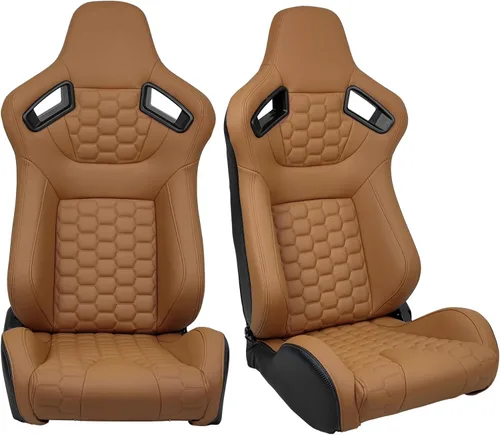 Miniatura 14 de FREEMOTOR802 Asientos Universales de Carreras, Asientos Deportivos Reclinables con Deslizadores de Doble Bloqueo Ajustables, 1 Par