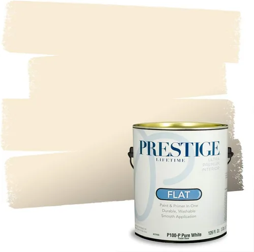 Miniatura 137 de PRESTIGE Paints Exterior Paint and Primer In One, 1-Gallon, Satin, Comparable Match of Benjamin Moore* Royal Linen* 931BM-PCM