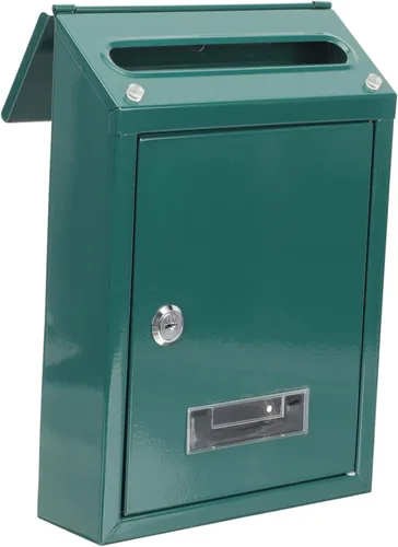 DOITOOL Buzón de metal vintage para decoración de exteriores, diseño de estilo europeo, duradero y cómodo para uso doméstico, resistente a la