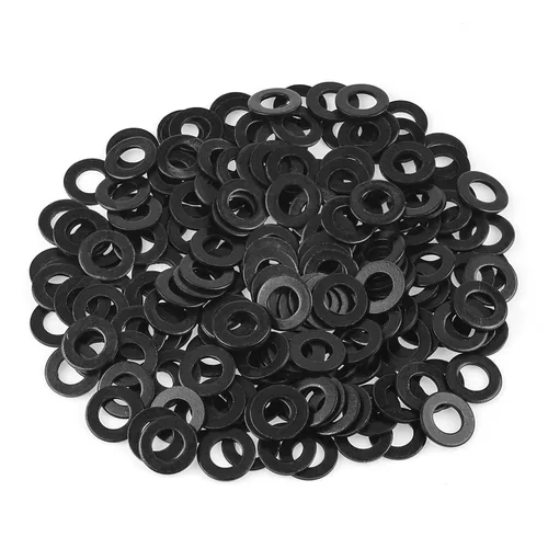 Miniatura 9 de HELIFOUNER 500 Piezas de Arandelas Planas M2, Acero Negro Chapado en Zinc, Diámetro Interior 2mm, Diámetro Exterior 5mm, Grosor 0.3mm, Arandelas