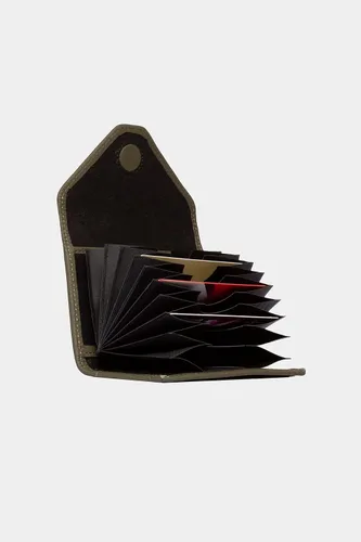 Miniatura 51 de grande Estuches para tarjetas 3639, Naranja, Tarjetero de cuero con cierre magnético, cartera pequeña de acordeón para mujer