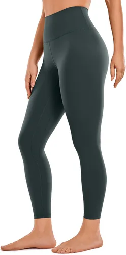 Miniatura 31 de CRZ YOGA Leggings de entrenamiento para mujer con sensación de desnudez cepillada de 25 pulgadas, pantalones de yoga de compresión de cintura alta